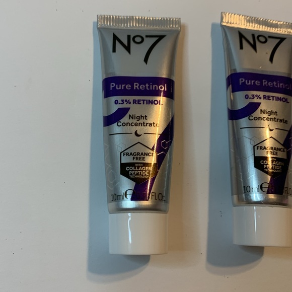 No 7 Pure Retinol 0.3% Retinol Night Concentrate Fragrance Free W/Collagen New - Picture 3 of 4